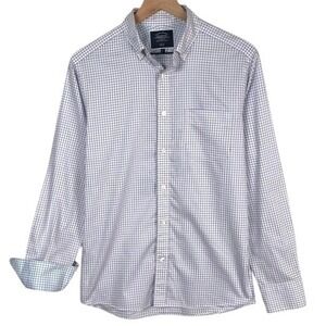 CHARLES TYRWHITT Slim Fit Non-Iron Tattersall Check Button Down Shirt Men's S